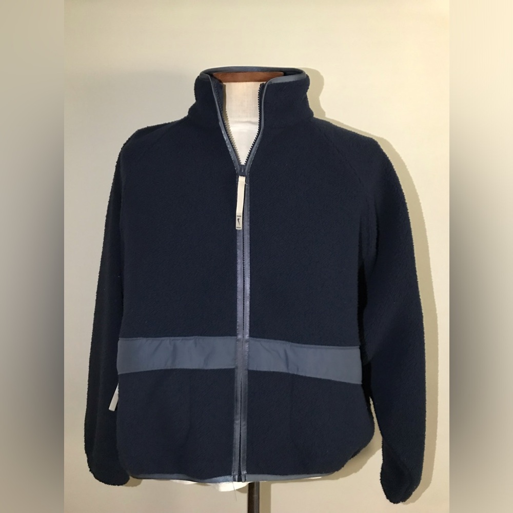 Nike [XL] Women's Sportswear High-Pile Fleece Jacket Navy Blue FQ6256-410